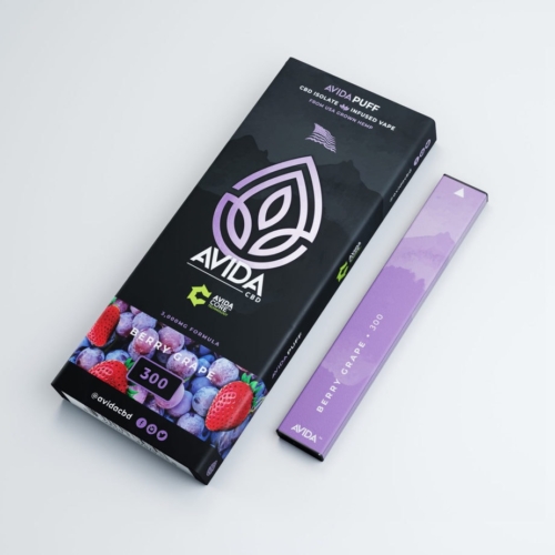 Berry Grape CBD Pen and Box