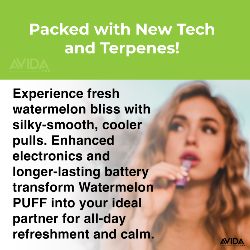 Watermelon terpen flavored cbd vape