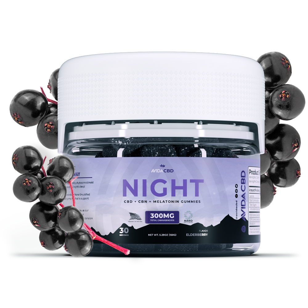 Elderberry CBD + CBD + Melatonin gummies for sleep
